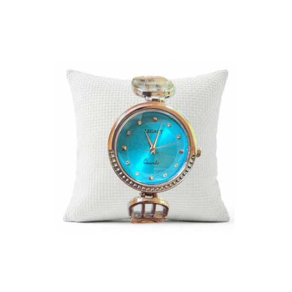Legacy Quartz Analog Blue Round Dial Silver Metal Strap Watch For Women - LEGACY-LWCH-BLUE-SILVER-SQUARE-15