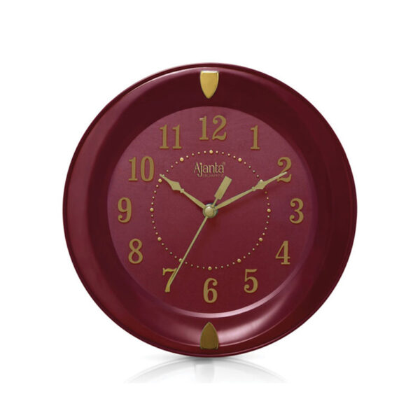 Ajanta Simple Wall Clock (Rich Maroon) - M.NO.1267