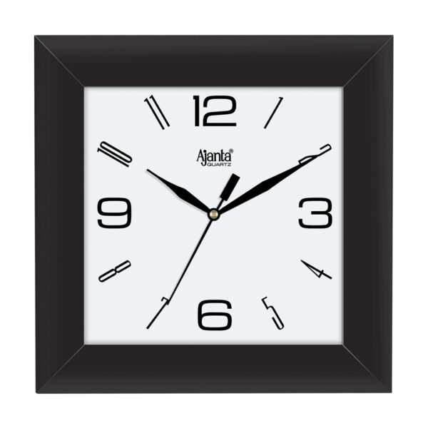 Ajanta Black Wall Clock (17.7cm) - M.NO.1847