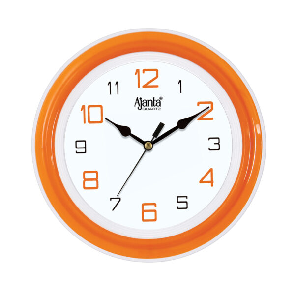 Ajanta Simple Wall Clock - Orange - M.NO.2147