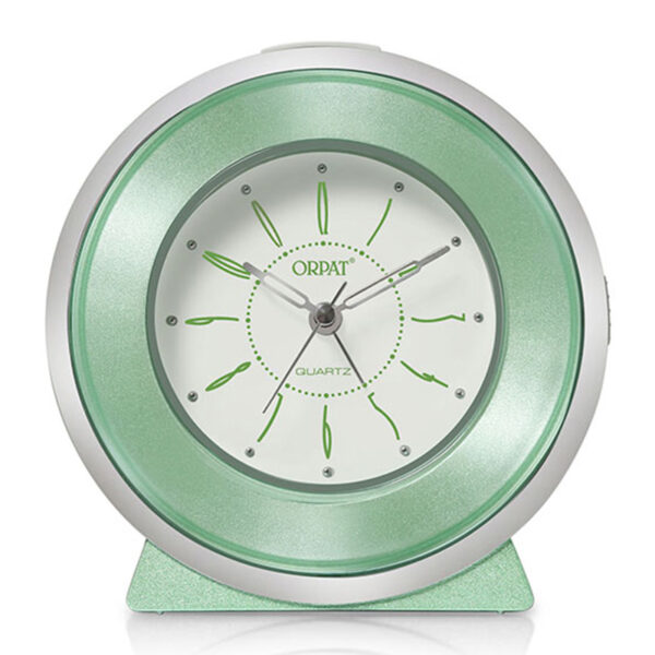 Orpat Alarm Timepiece L140×W62×H46mm Musical Alarm Timepiece  4 minutes Snooze & Spot light facility  (Jade Green, Night Glow) - M.No.687